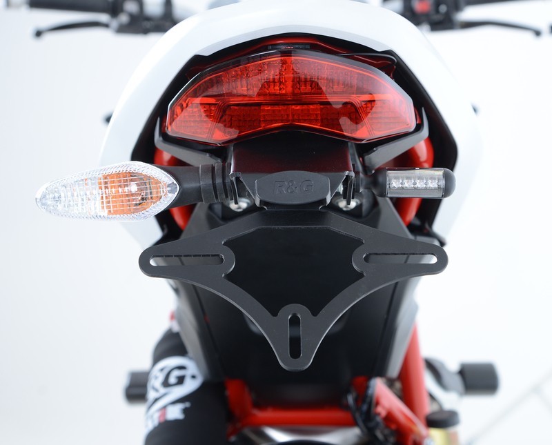 R&G RACING support de plaque d'immatriculation en aluminium noir Ducati Monster - 3