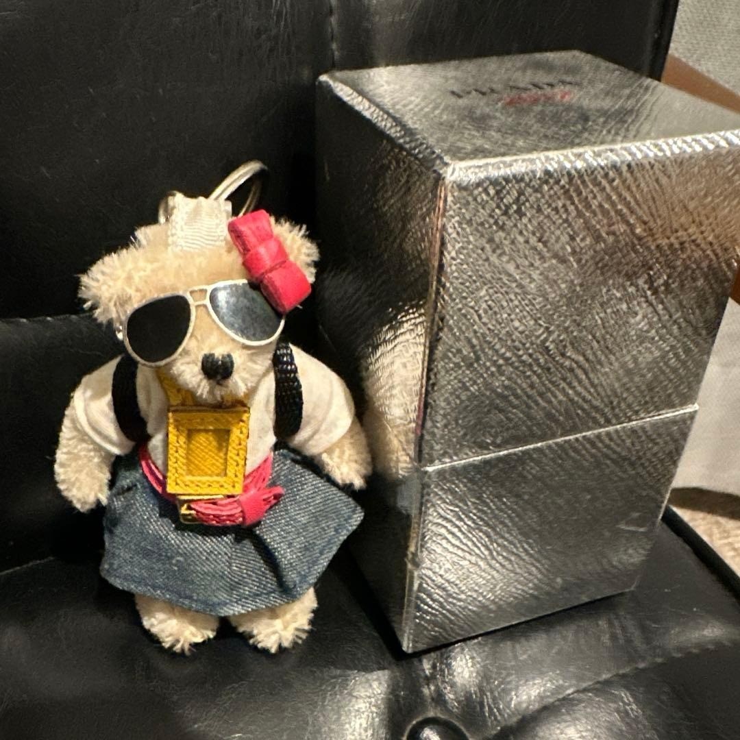 PRADA Rare Women  Bear Keychain Charm Backpack with Box Multicolor Authentic thumbnail 3