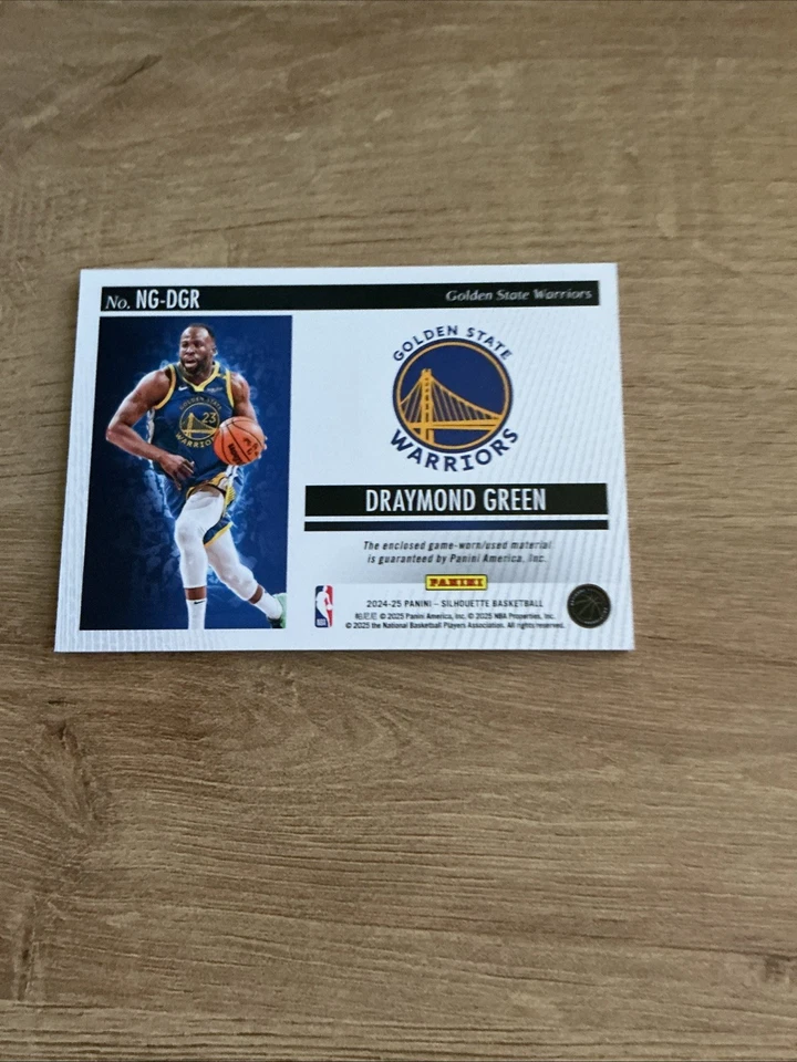 2024-2025 Silhouette NBA Gear Draymond Green/25 etiqueta de lavandería dorada Foto 2 de 2