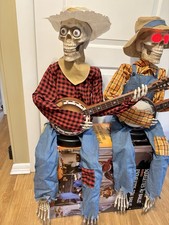 Animated Dueling Banjo Skeletons Halloween Tested With Box Watch Video