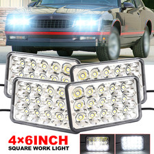 100W Chrome 4x6 LED Headlight for Freightliner FLD120 1988-2010 FLD112 Classic