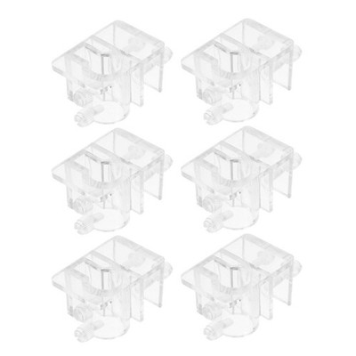 6Pcs Universal Transparent Aquarium Water Pipe Clamp for Fish Tank Tube Holding