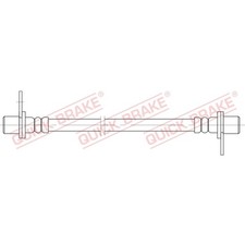 1x ORIGINAL® Quick Brake Bremsschlauch Hinten, Rechts für Citroën C4 AIRCROSS