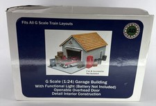 American Diorama 1:24 G Scale Garage Building TS-15808 Light Door Opens NEW