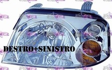 COPPIA FARI FANALE PROIETTORE DX+SX H4 PRED REG ELET HYUNDAI ATOS 03>07