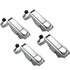 4PCS Compression Trigger Latch Locks, Adjustable Lever Flush Latches, Silver