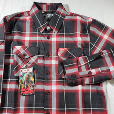 Dixxon Iron Maiden 50th Anniversary Flannel – Size Medium