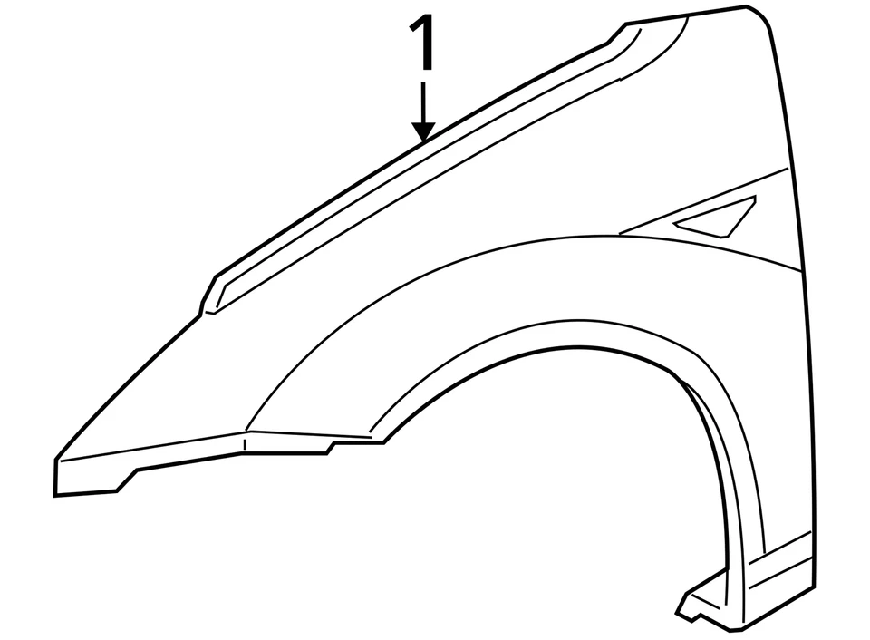 2005 - 2007 年福特福克斯乘客挡泥板 L33CJ — 第 3/3 张图片