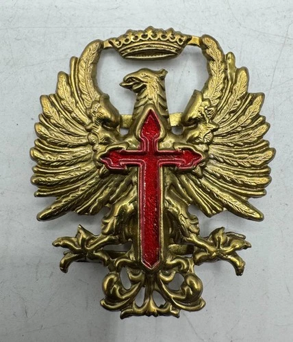 Spanish Fascist Franco Cap Helmet Insignia Civil War Military Tanker Post WW2