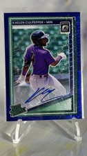 🔥RARE!! 2025 Donruss - Optic RP FOTL Signature Blue GLITTER Kaelen Culpepper /3