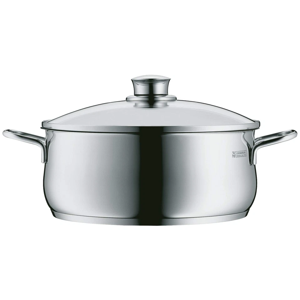 Wmf Diadem Plus Casseruola Bassa Con Coperchio In Acciaio Inox 18/10 24 Cm - Immagine 3 di 4