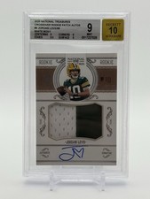 2020 Panini National Treasures Jordan Love RPA - BGS 9 - Auto 10 - White Box 1/1