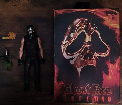 Ghostface Feuer Inferno Scream Scary Movie Horror Film Action Figur