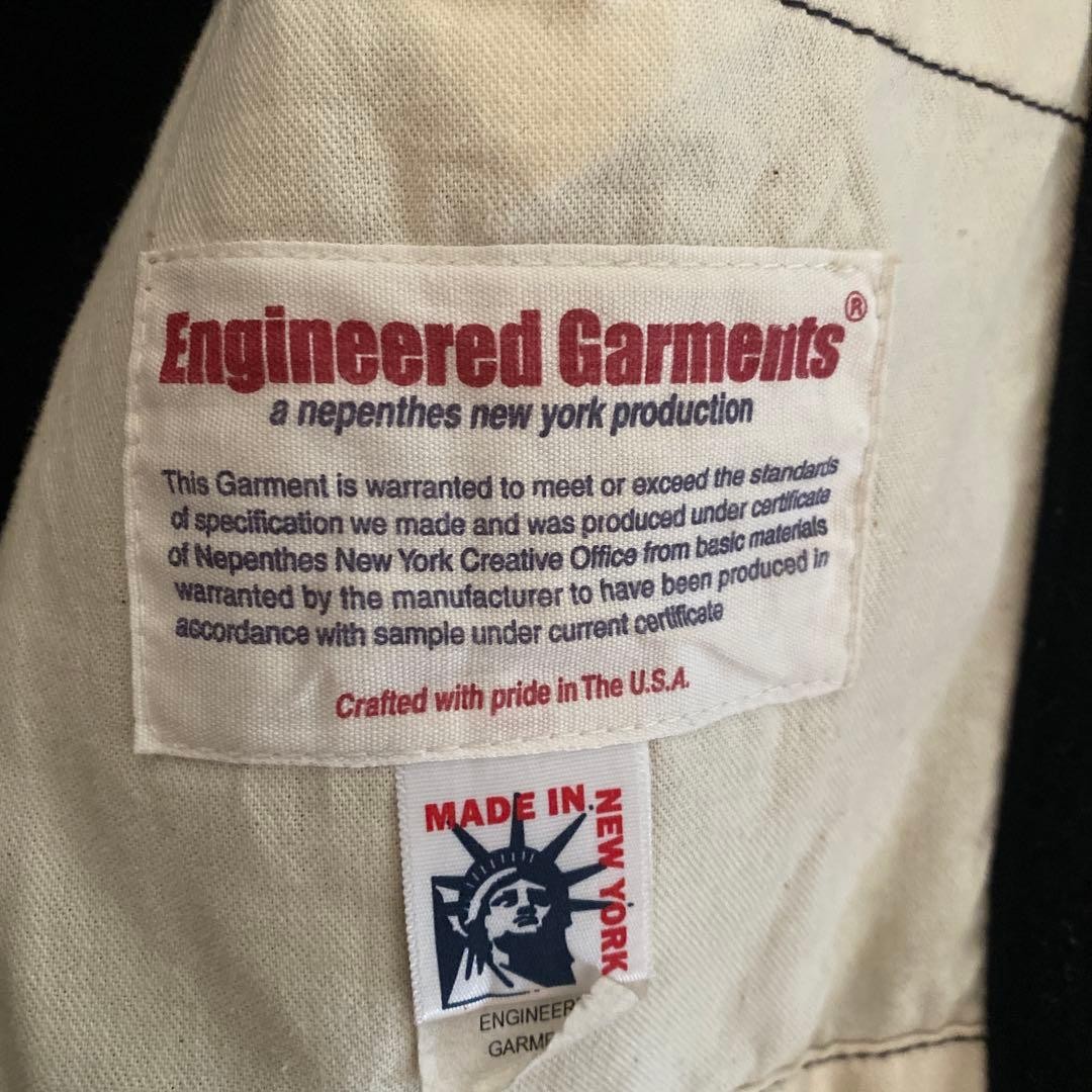 Engineered Garments Navy Wool Coverall S Made in … - image 6