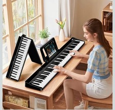 TERENCE Folding Piano Keyboard 88 Key Portable Piano with Semi-Weighted Keyboard