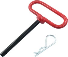 38 X 4 Trailer Hitch Pin With Clip For Rv Tractor And Lawn Mower Red1