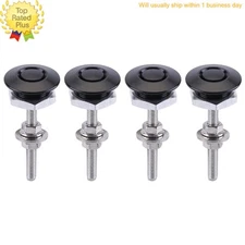 Quick Release Latch Lock Clip Fits Cars Hoods 6061 T6 Alloy Black Push Button