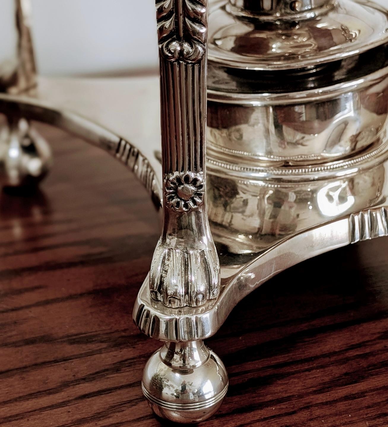 Victorian Antique Sheffield Silver Plate Tea Urn Samovar Hot Water Urn