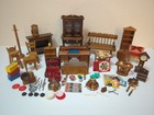 Vintage Miniature Dollhouse Furniture & Accessories Mixed Lot of 30+