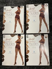 Lot of 5 Hanes Perfect Nudes Pantyhose Size XL Assorted shades 