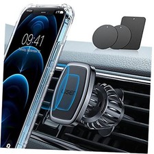 Car Phone Holder Mount, Easily Install Magnetic Phone Car Mount 6 Black