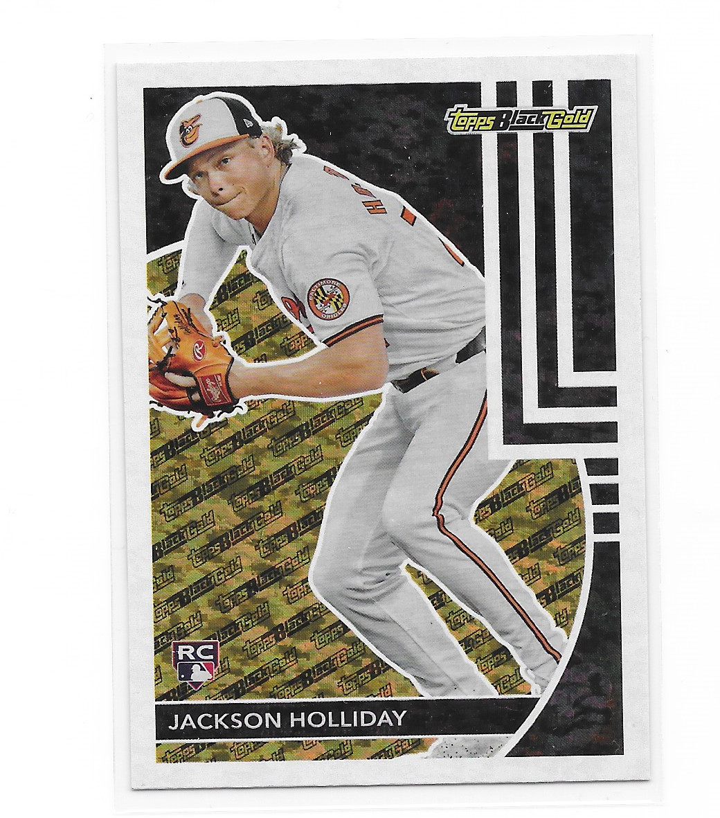 Jackson Holliday #BG-24 2024 Topps Update Topps Black Gold Orioles RC