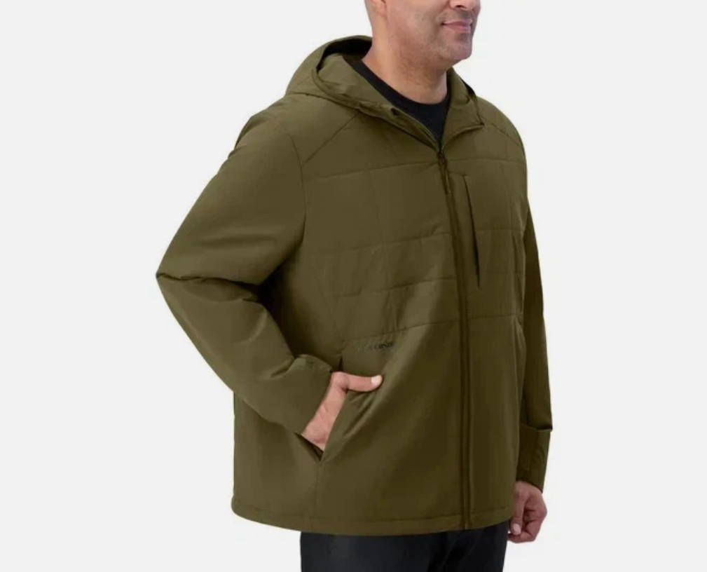 NWT Dakine Mens Hooded Active Jacket Olive Green Water Resistant