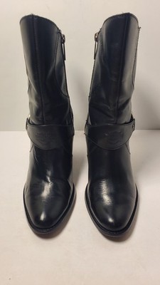 Harley Davidson Womens Cassidy Black Leather Harness Boot Sz. US9.5/UK7.5/EU41