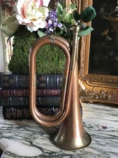 Solid Brass And Copper Blowing Bugle vintage