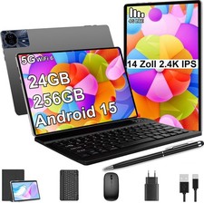 2026 Neu Tablet 14Zoll Android 16 24GB RAM 256GB ROM Tablet 2SIM LTE 5G WiFi GPS