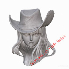 Unpainted 1/12 Costume Nico Robin Head Sculpt for 6 "Action Figure Model