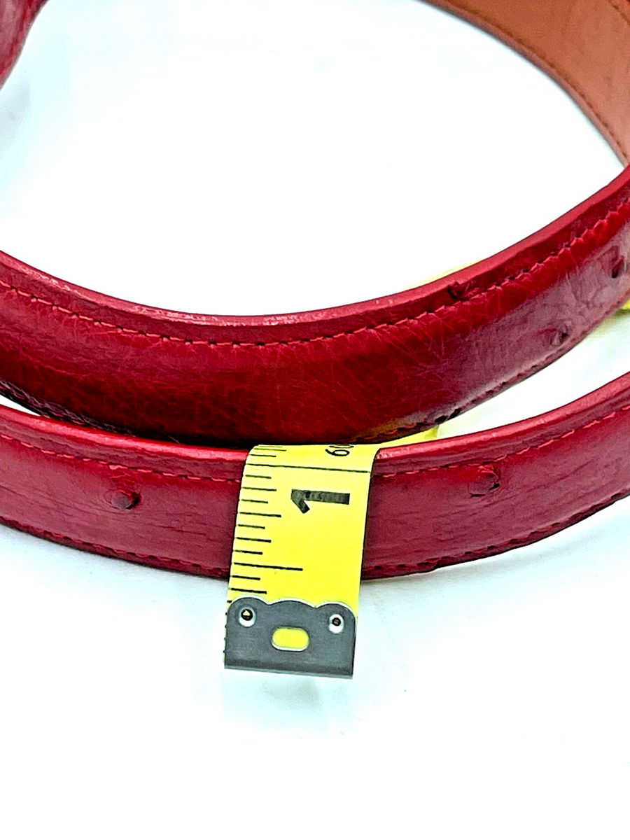 Genuine Ostrich Full Quill Belt 1 display picture 3