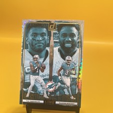 2024 Donruss Tua Tagovailoa/Raheem Mostert Production Line #1 Miami Dolphins