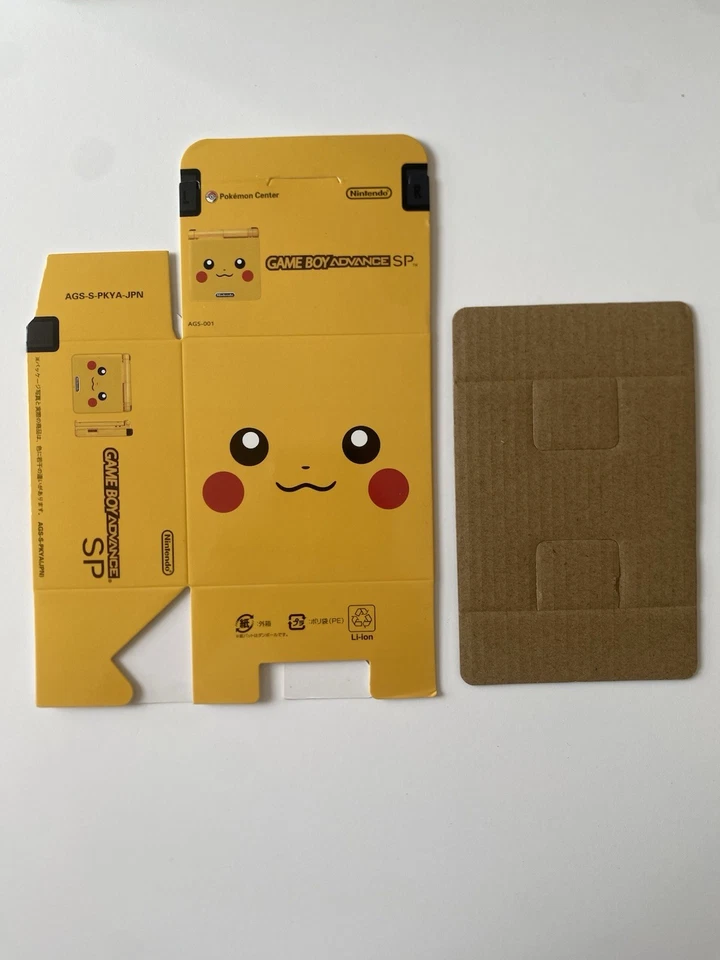 Pikachu Pokemon Gameboy Advance SP Replacement GBA SP Box & Insert High Quality - Image 2 of 4