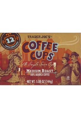 Trader Joe's Coffee Cups - Single Serve- Medium Roast Arabica Coffee