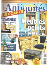 ANTIQUITES-BROCANTE N°120 FIG. EN VERRE / BIJOUX HOMMES / POMPES ESSENCE