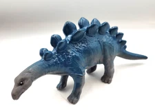 Greenbrier International Blue & Gray Stegosaurus Dinosaur Toy Figure