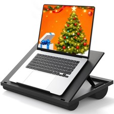 Adjustable Laptop Stand with 8 Angles - Dual Cushion Desk for Sofa, Bed, Car or