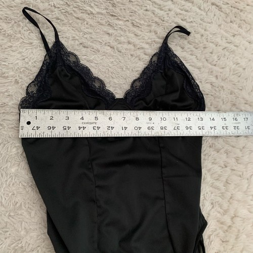 Body cami de encaje negro para mujer espalda transparente - Imagen 5 de 6