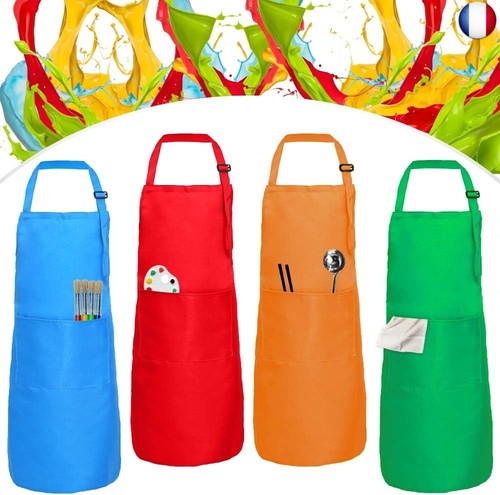 VicBou 4 Pièces Tablier de Cuisine Femme, Tablier Réglable avec Poches Tablier de Cuisine VicBou 4 Pièces Tablier de Cuisine Femme, Tablier Réglable avec Poches Tablier de Cuisine