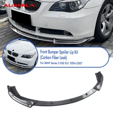 Front Bumper Spoiler Splitter Lip Body Kit For BMW 5 Series E60 E61 2004-2007