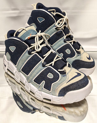 Nike Air CJ6125-100 More Uptempo 96 Denim Men's Size 13 Shoes Blue White