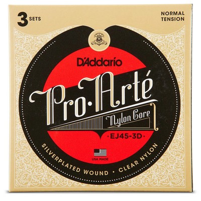 D'Addario EJ45 ProArte Classical Guitar Strings 3Pack