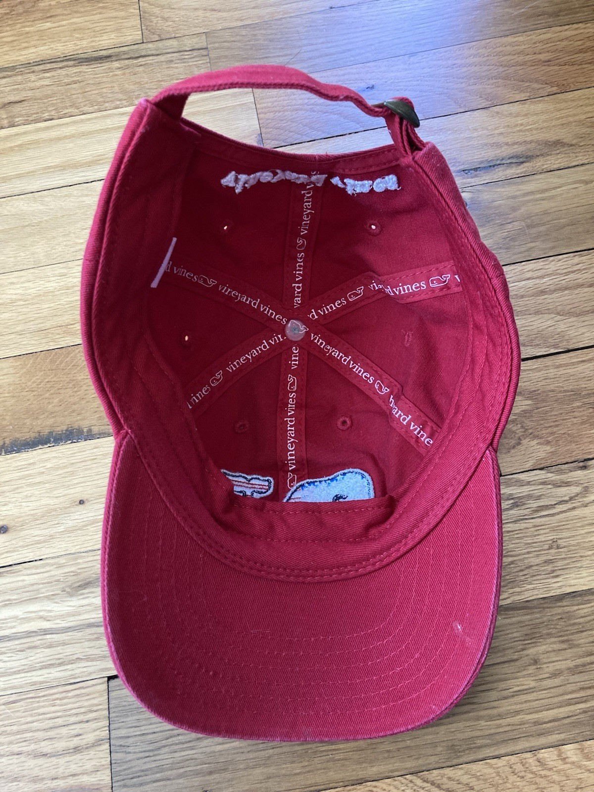 Vineyard Vines Hat Strap Back Adjustable Whale US… - image 4