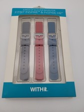 WITHit Silicone Band for Fitbit Inspire, Inspire HR  Inspire 2 3-Pack - Red
