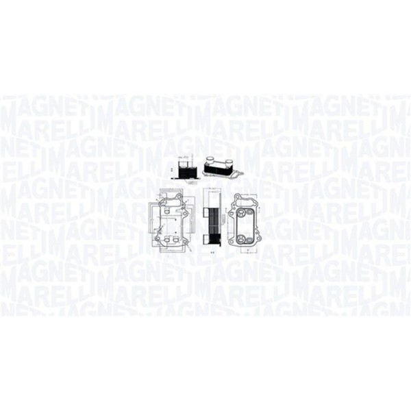 Magneti Marelli ÖLkÜHler MotorÖL Passend FüR BMW 1 3 5 X1 X3 | 350300003900-image