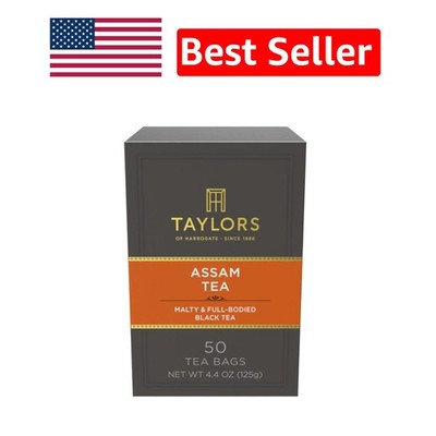 Assam Black Tea - 50 Easy Brew Bags, Richly Malty & High in Antioxidants
