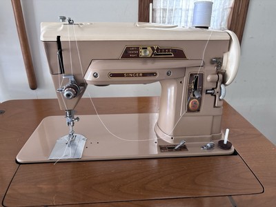Vintage 1956 Singer Sewing Machine 403A Slant-O-Matic Serial No. NA968634