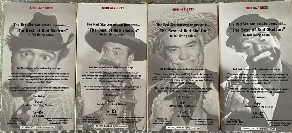 The Best of Red Skelton Vol 1-4 VHS Tapes Set - Image 3 of 4