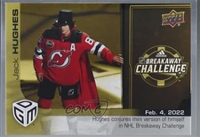 2021-22 Upper Deck Game Dated Moments Gold /100 Jack Hughes #51